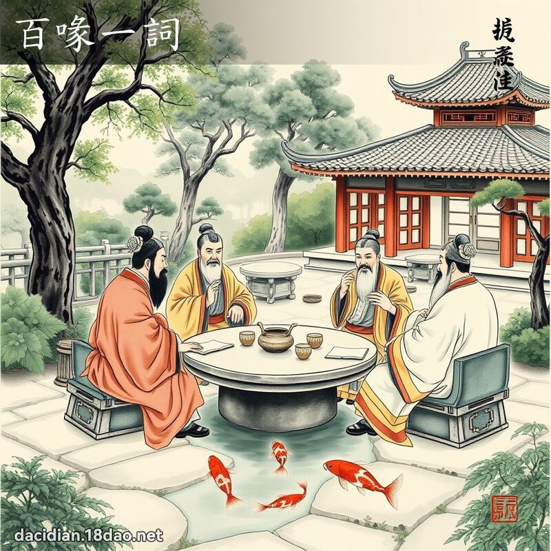 百喙一词 配图