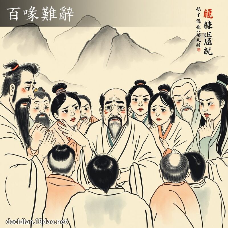 百喙难辞 配图