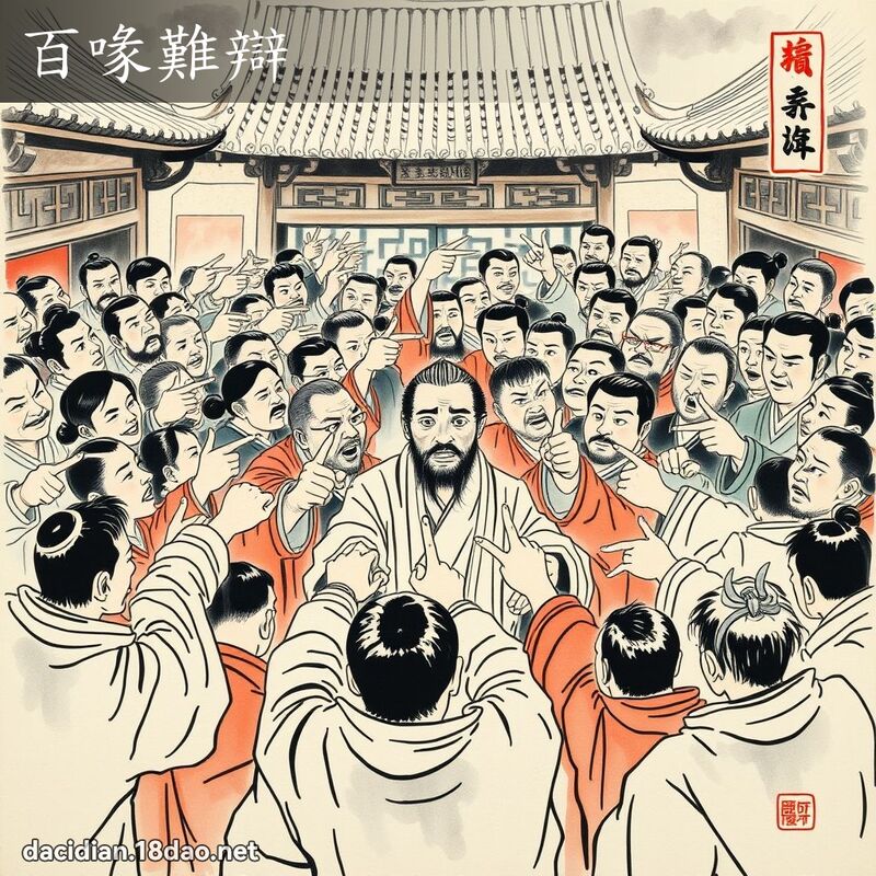 百喙难辩 配图