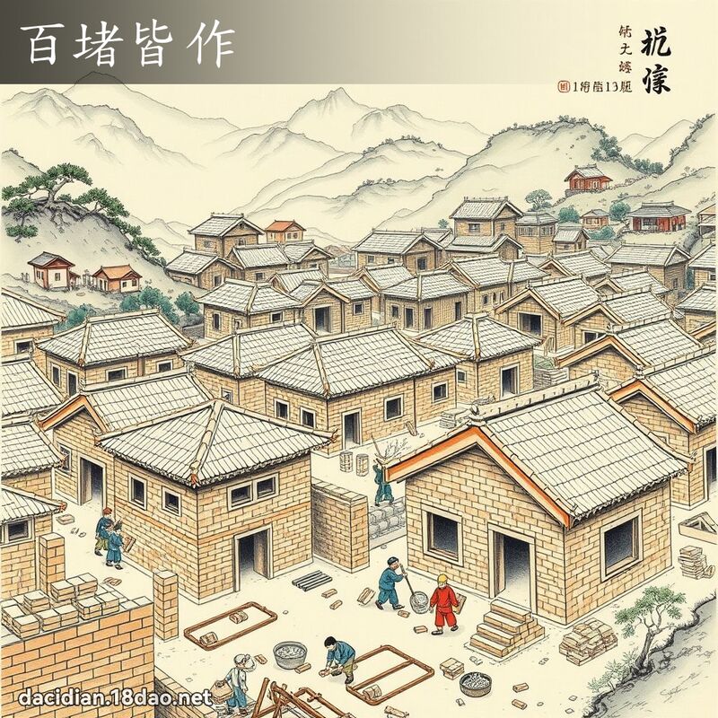 百堵皆作 配图