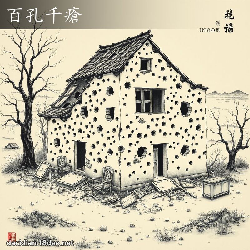 百孔千疮 配图