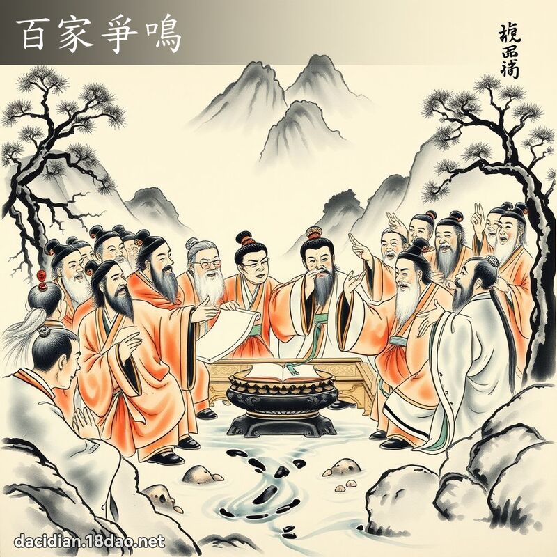 百家爭鸣 配图