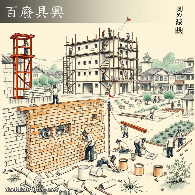 百废具兴 配图