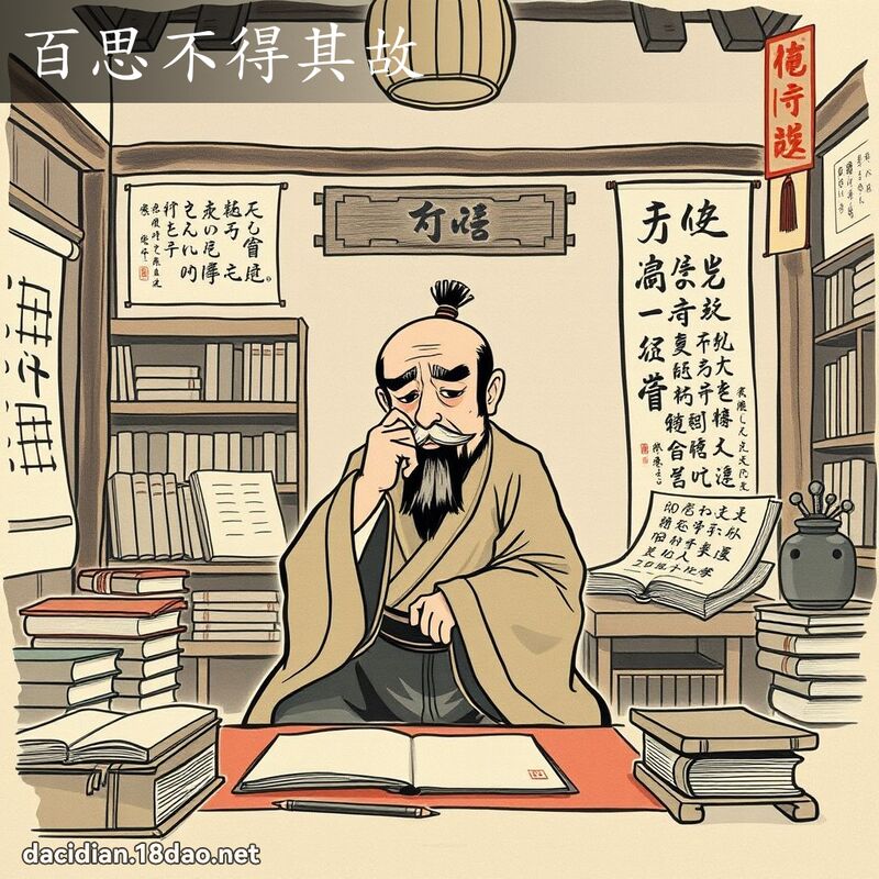 百思不得其故 配图