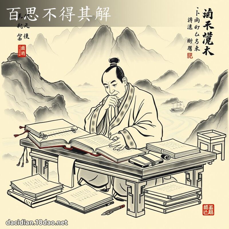 百思不得其解 配图