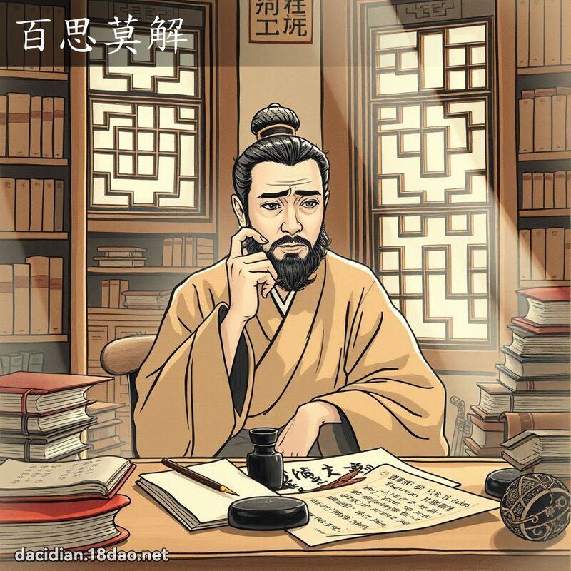 百思莫解 配图