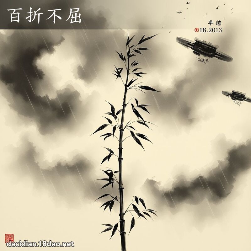 百折不屈 配图