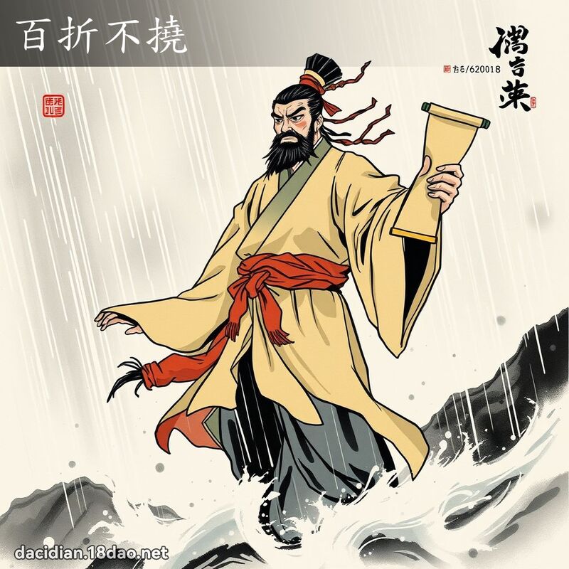 百折不挠 配图