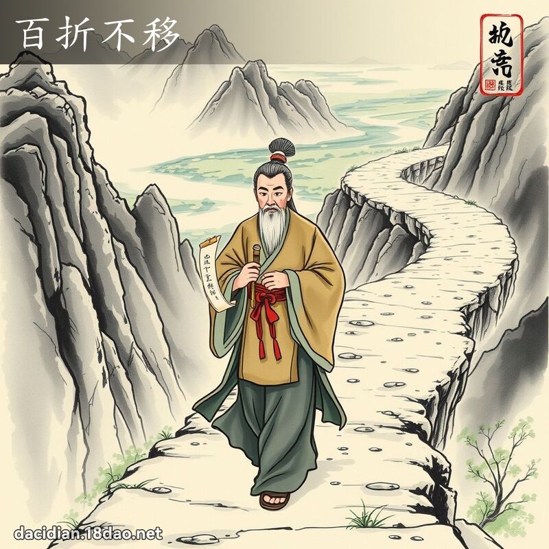 百折不移 配图