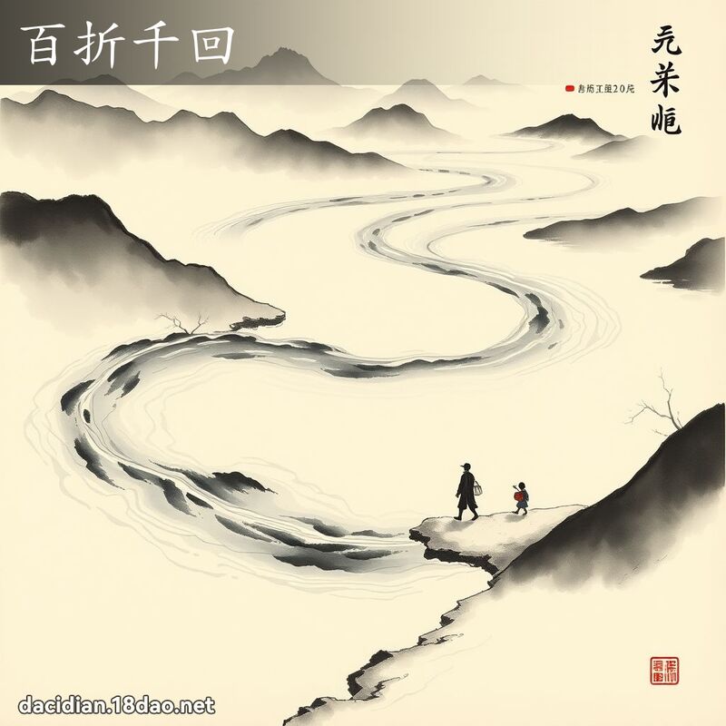 百折千回 配图