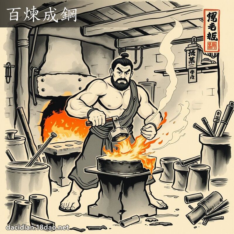 百炼成钢 配图
