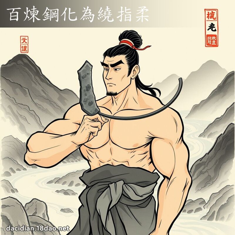 百炼钢化为绕指柔 配图
