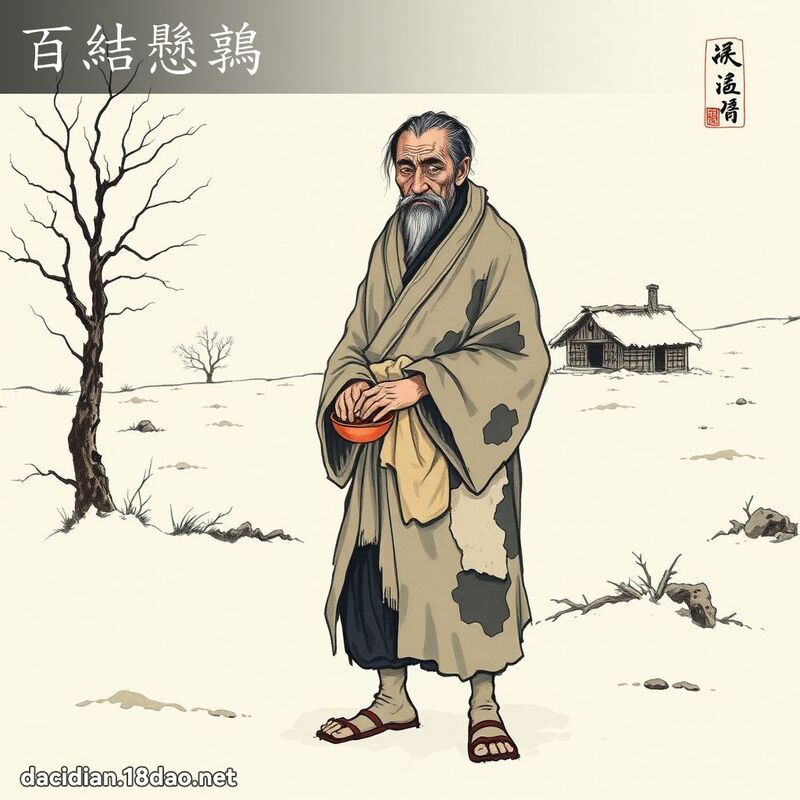 百结悬鶉 配图