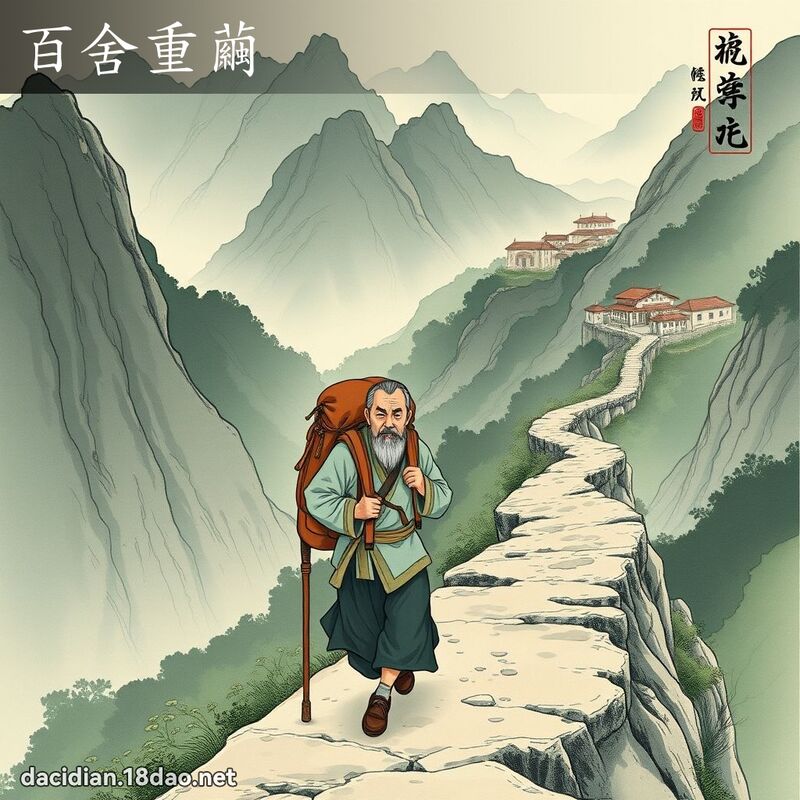 百舍重茧 配图