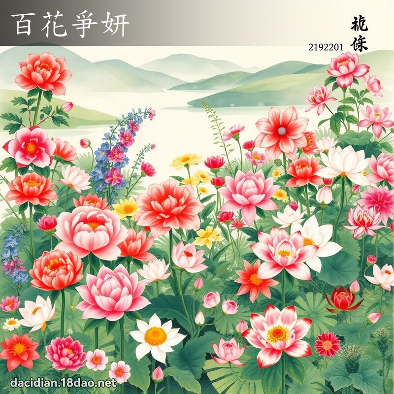 百花爭妍 配图
