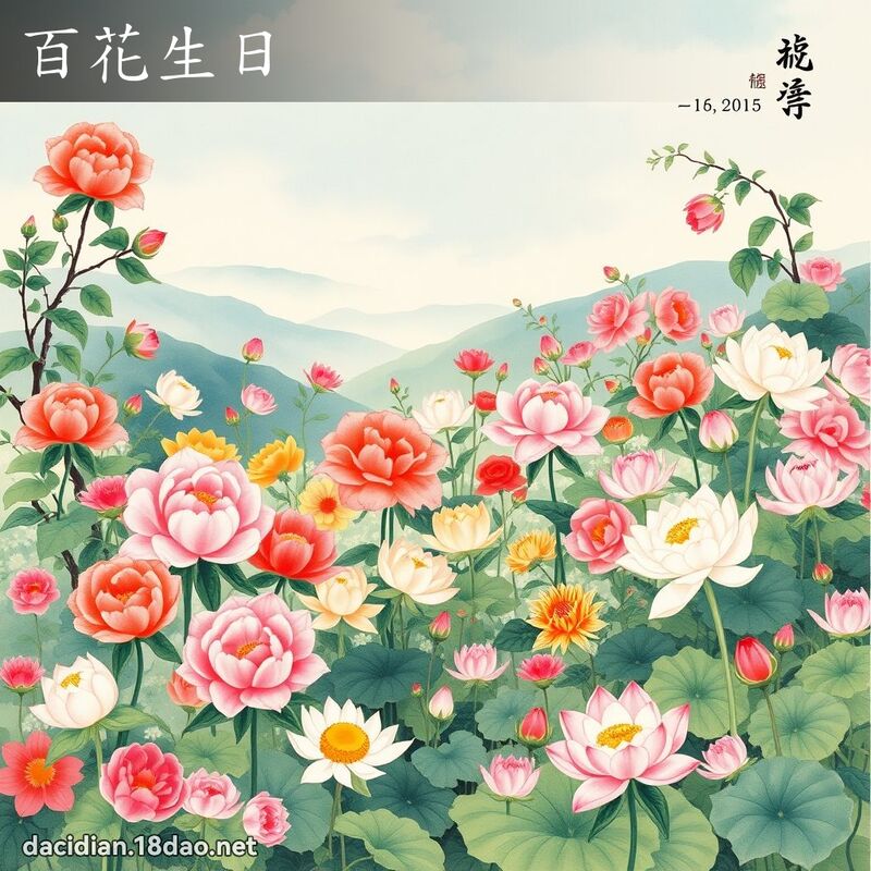 百花生日 配图
