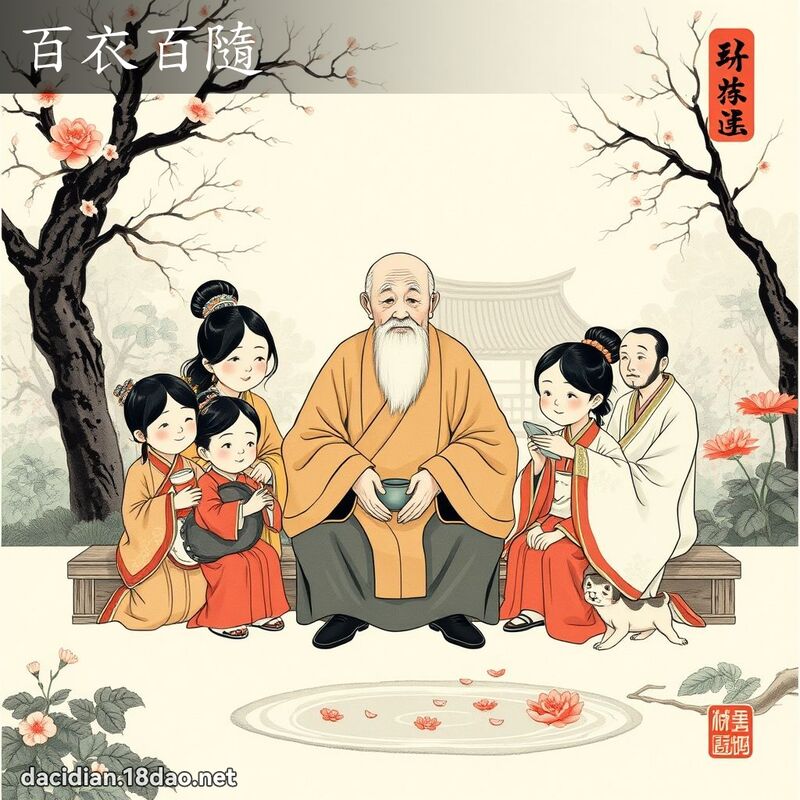 百衣百隨 配图