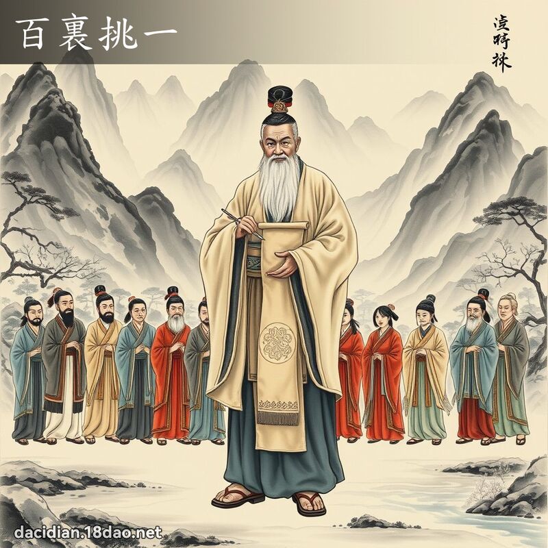 百裏挑一 配图