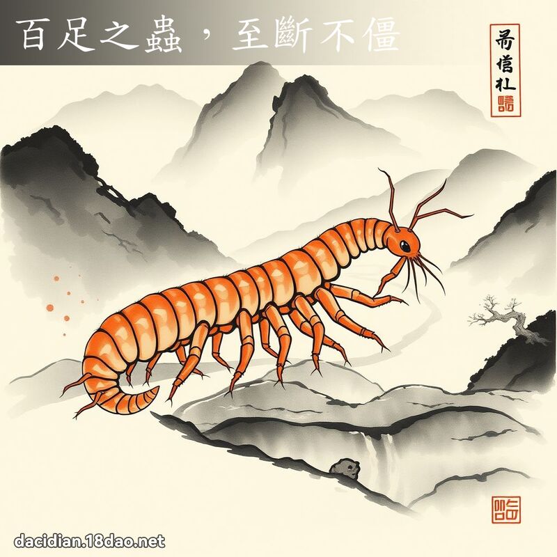 百足之虫,至断不僵 配图