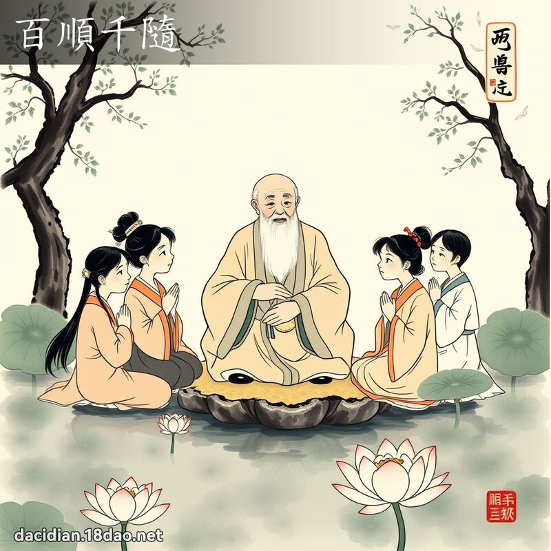 百顺千隨 配图