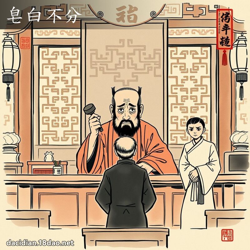 皂白不分 配图