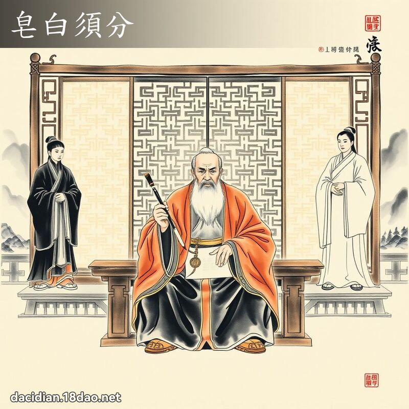 皂白须分 配图