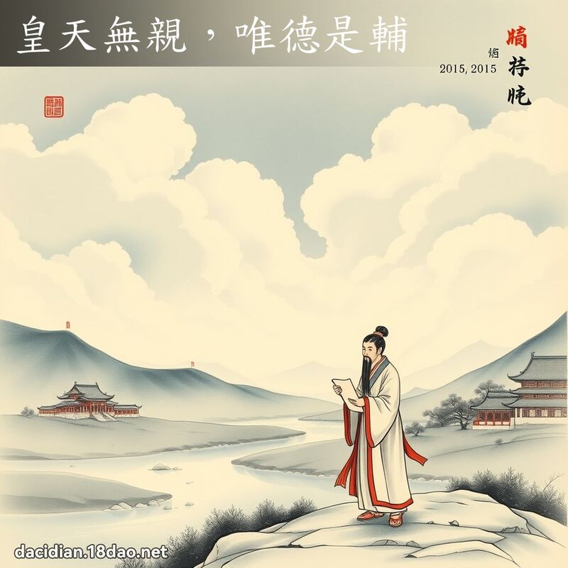 皇天无亲,唯德是辅 配图