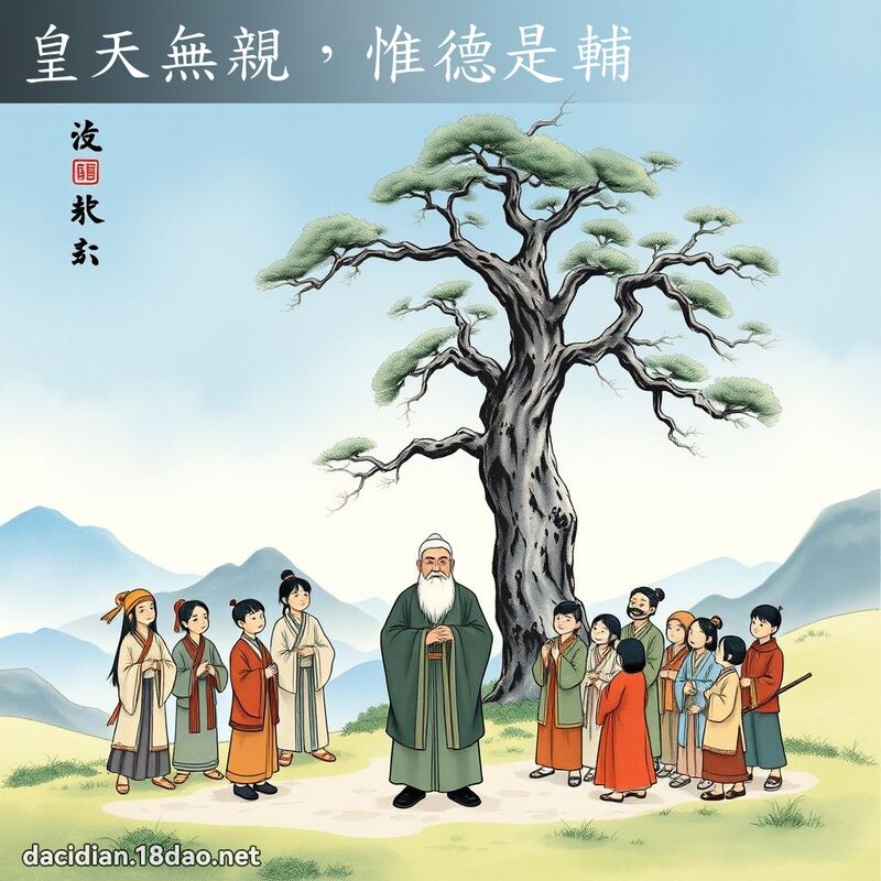 皇天无亲,惟德是辅 配图