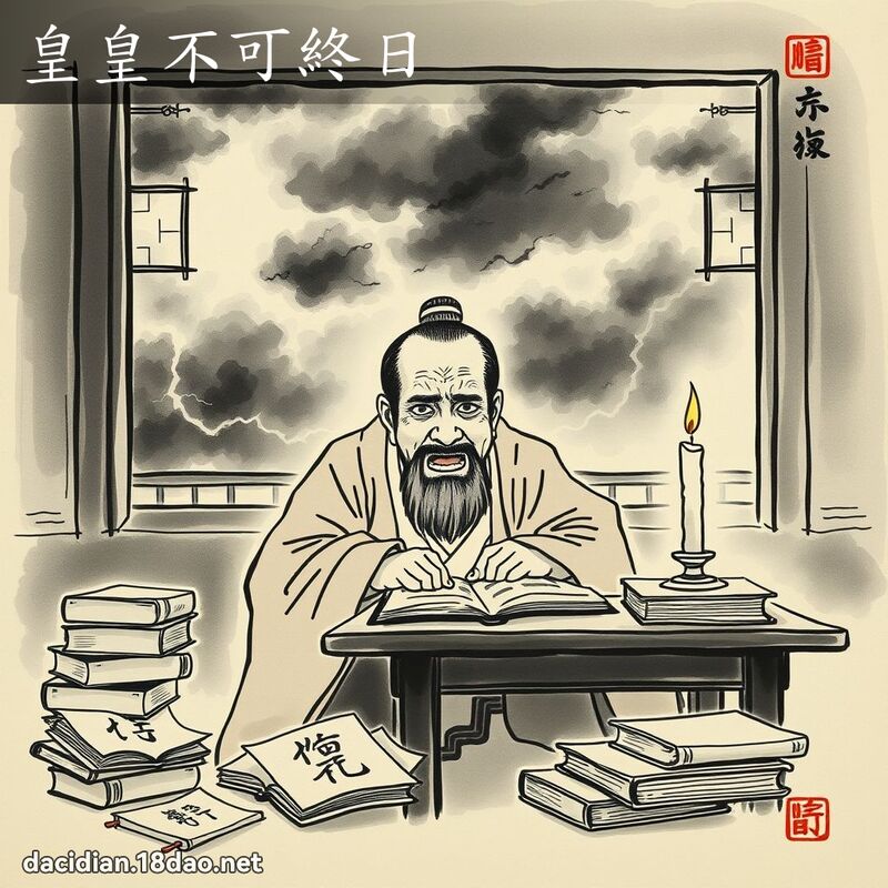 皇皇不可终日 配图
