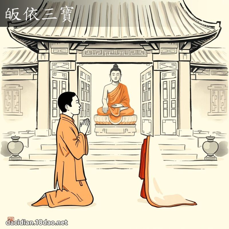 皈依三宝 配图