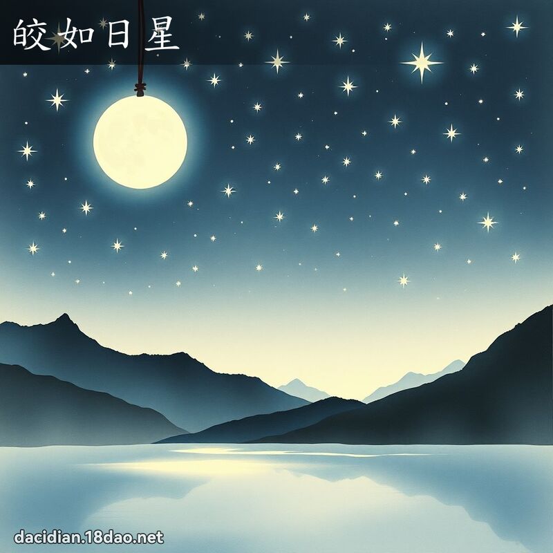 皎如日星 配图