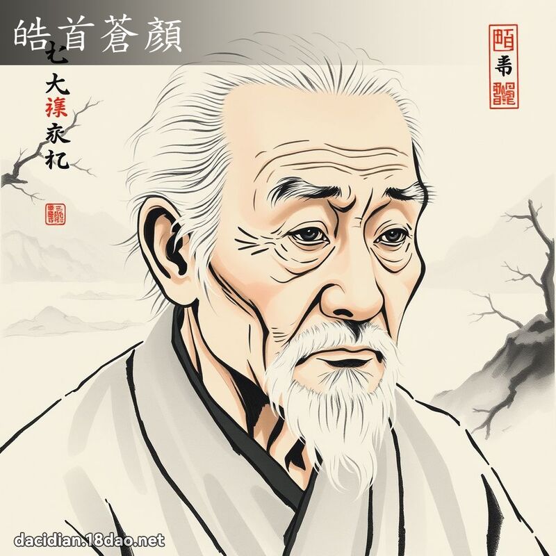 皓首苍顏 配图