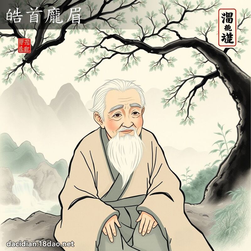 皓首庞眉 配图