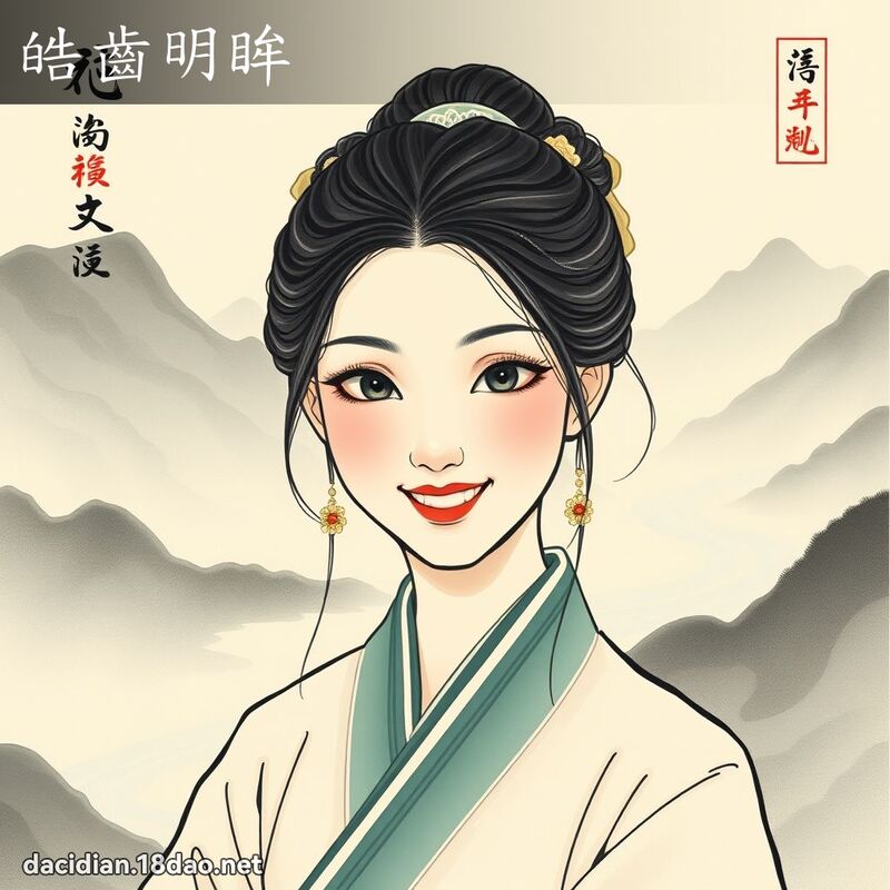 皓齿明眸 配图
