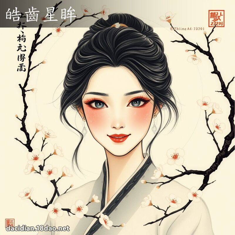 皓齿星眸 配图