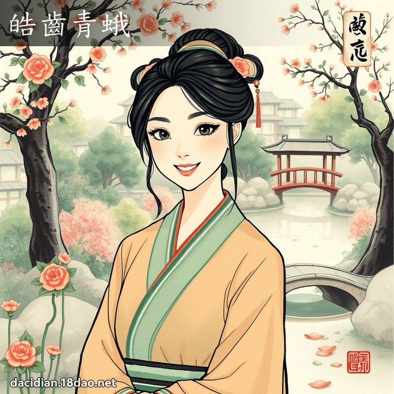 皓齿青蛾 配图