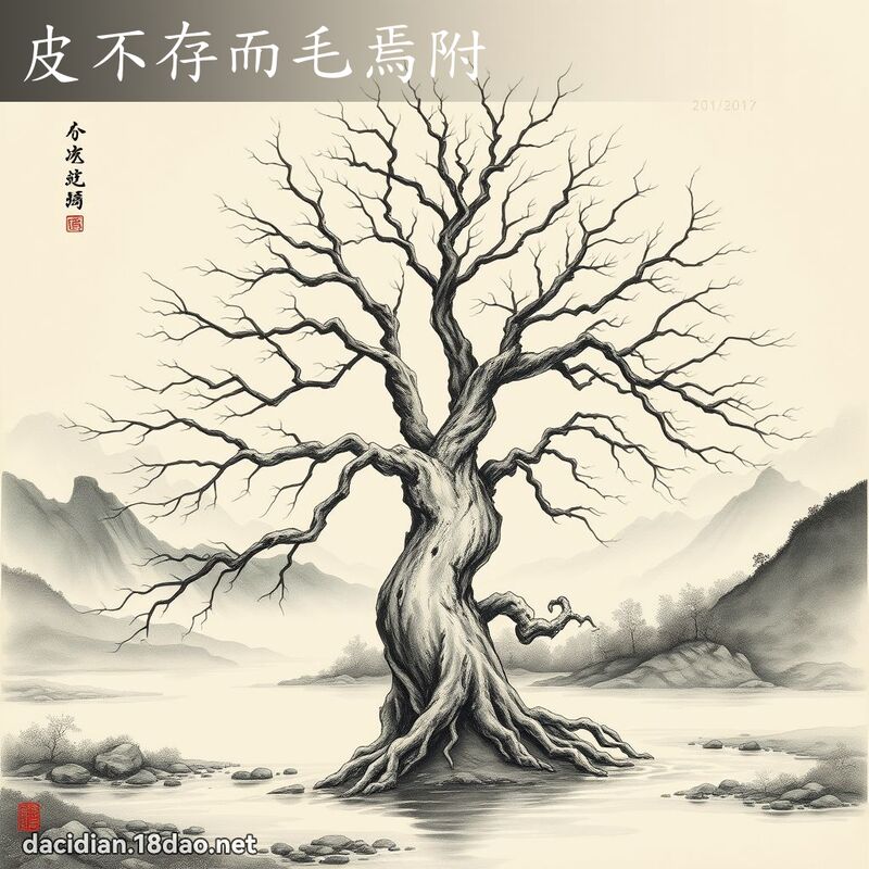 皮不存而毛焉附 配图