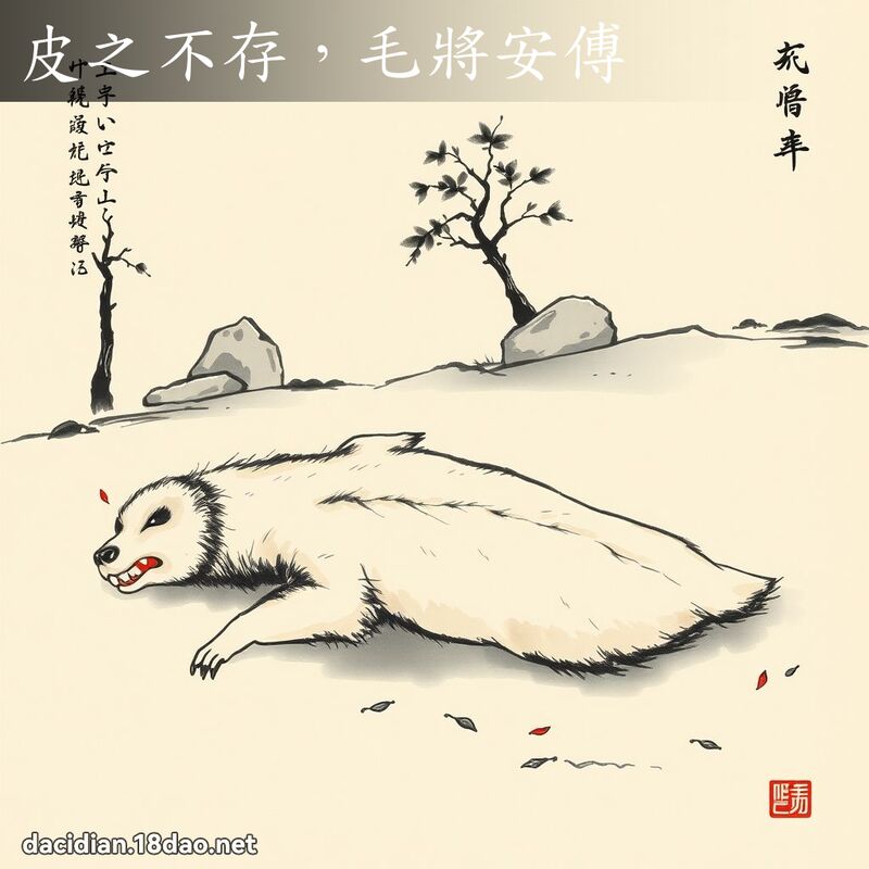 皮之不存,毛將安傅 配图