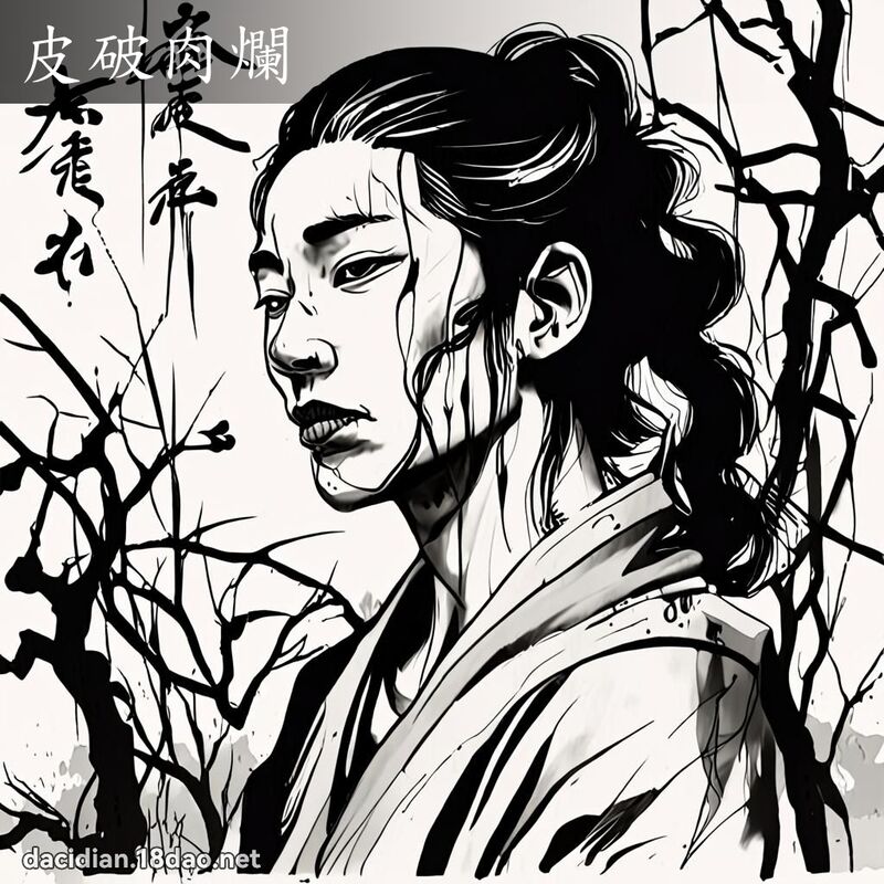 皮破肉烂 配图