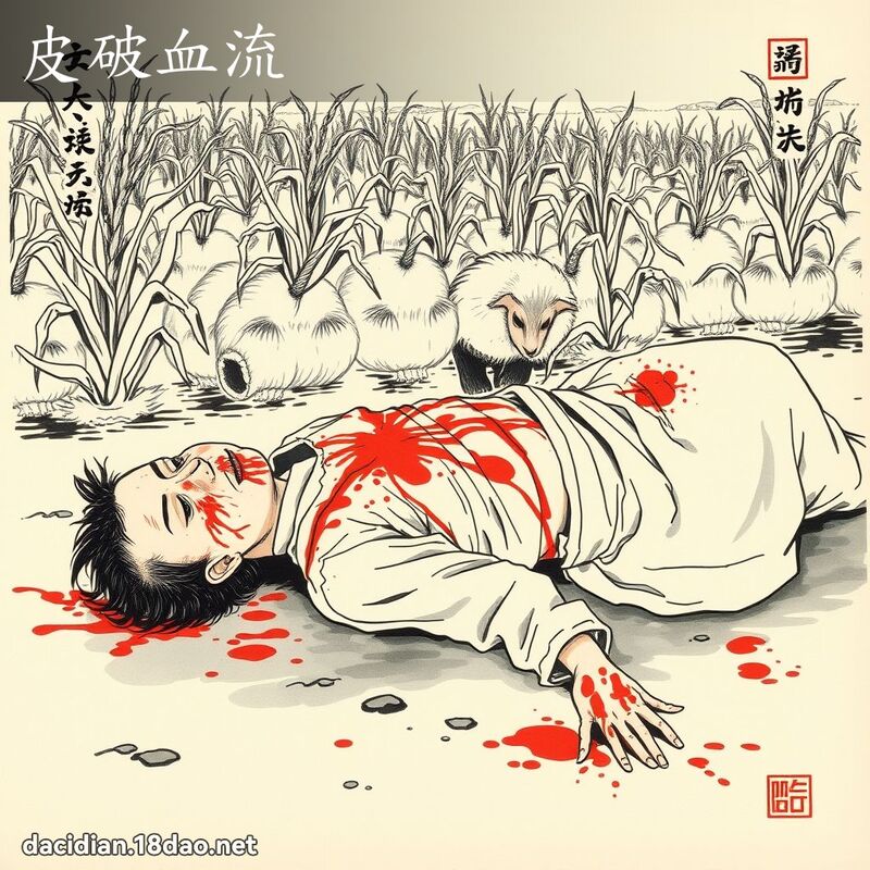 皮破血流 配图