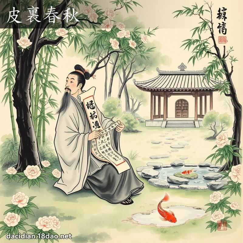 皮裏春秋 配图