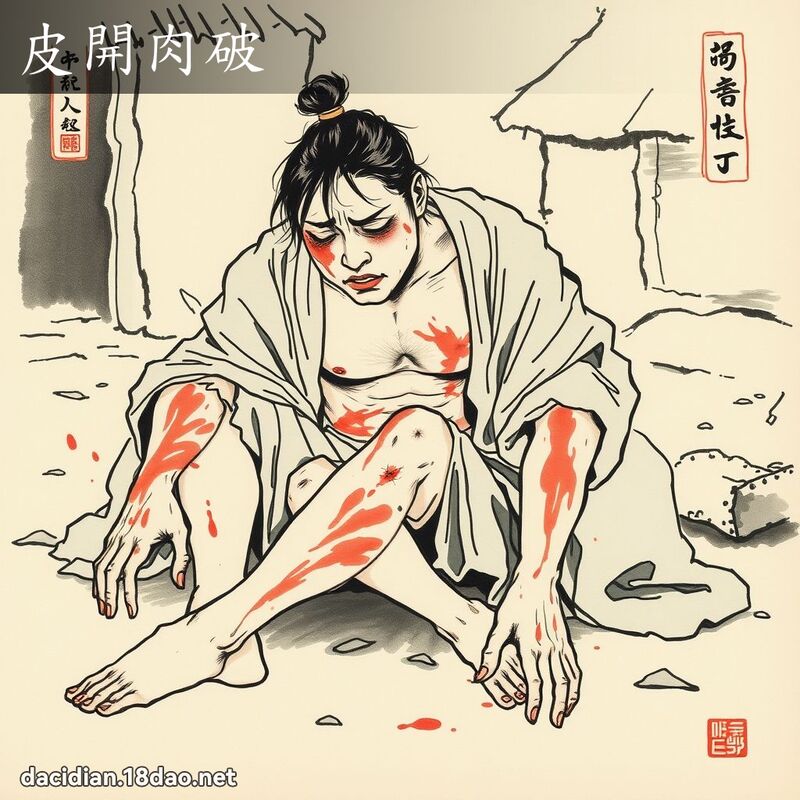 皮开肉破 配图