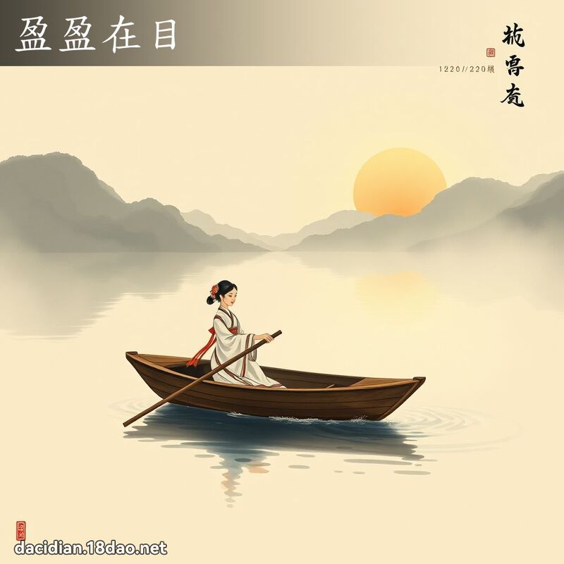 盈盈在目 配图