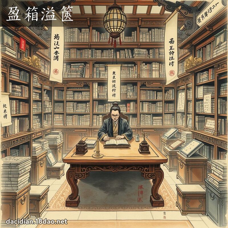盈箱溢篋 配图