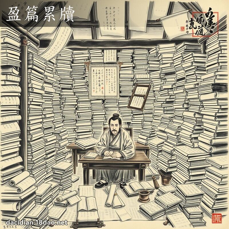 盈篇累牘 配图