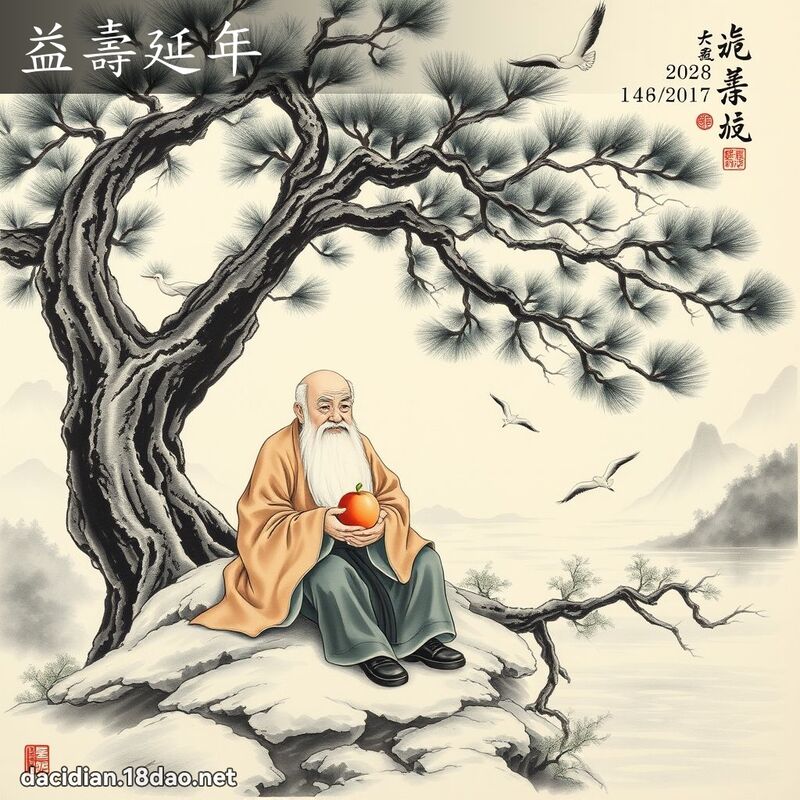 益寿延年 配图