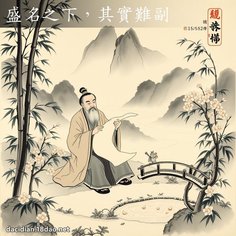 盛名之下,其实难副 配图