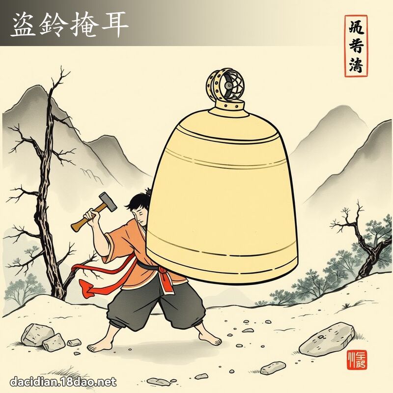 盗铃掩耳 配图