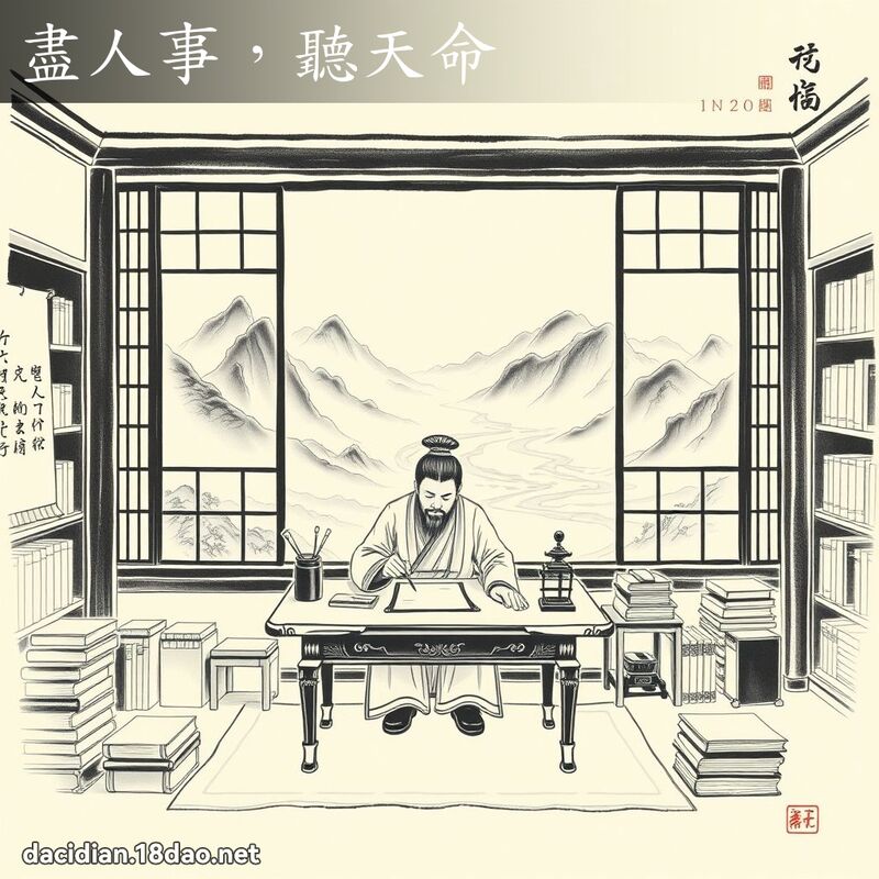 尽人事,听天命 配图