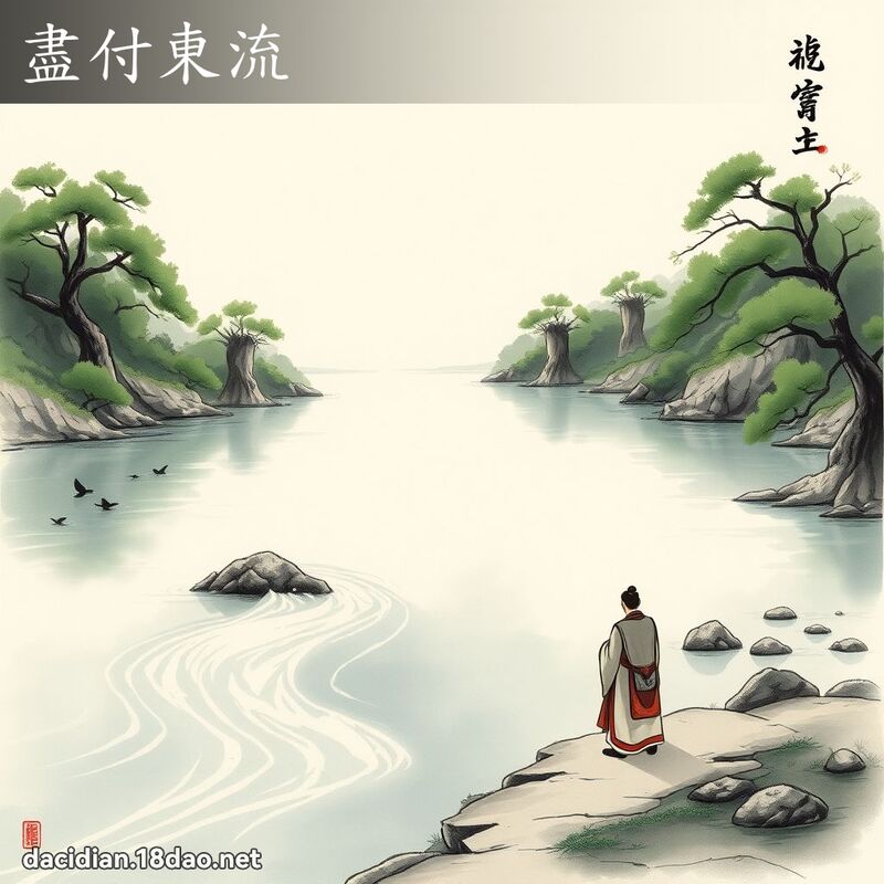 尽付东流 配图